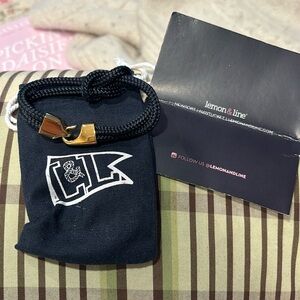 Lemon & line nautical rope bracelet new